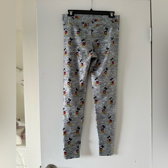 Terez Disney Mickey Mouse Grey Legging Large NWT - Picture 4 of 4
